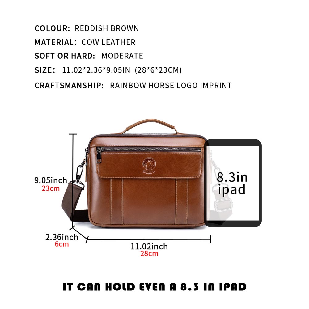 New men's mini crossbody bag,  - Key Holder Leather Pouch recension och pris