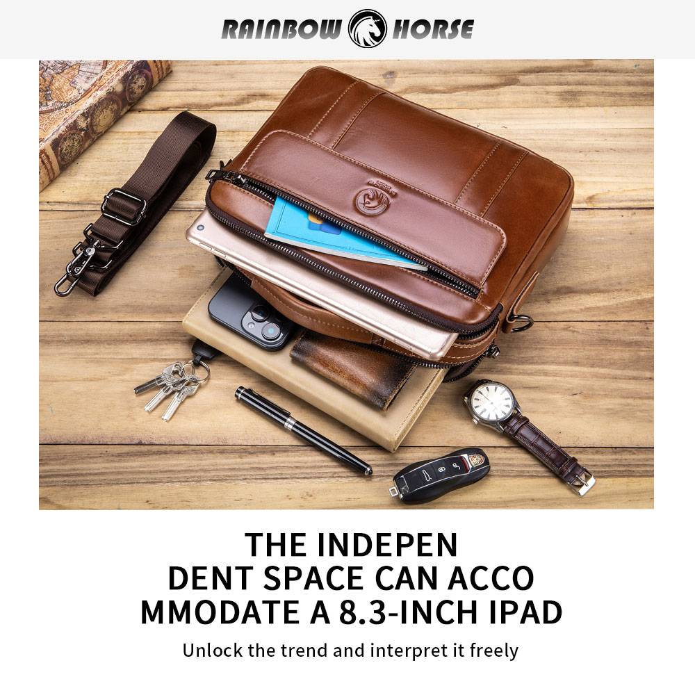 New men's mini crossbody bag,  - Key Holder Leather Pouch recension och pris