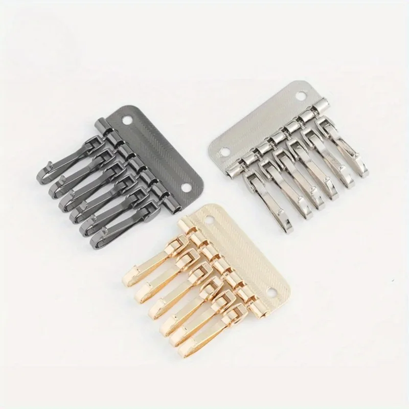 1PC Wallet Key Row 6 Hooks Key - Key Holder Leather Pouch recension och pris