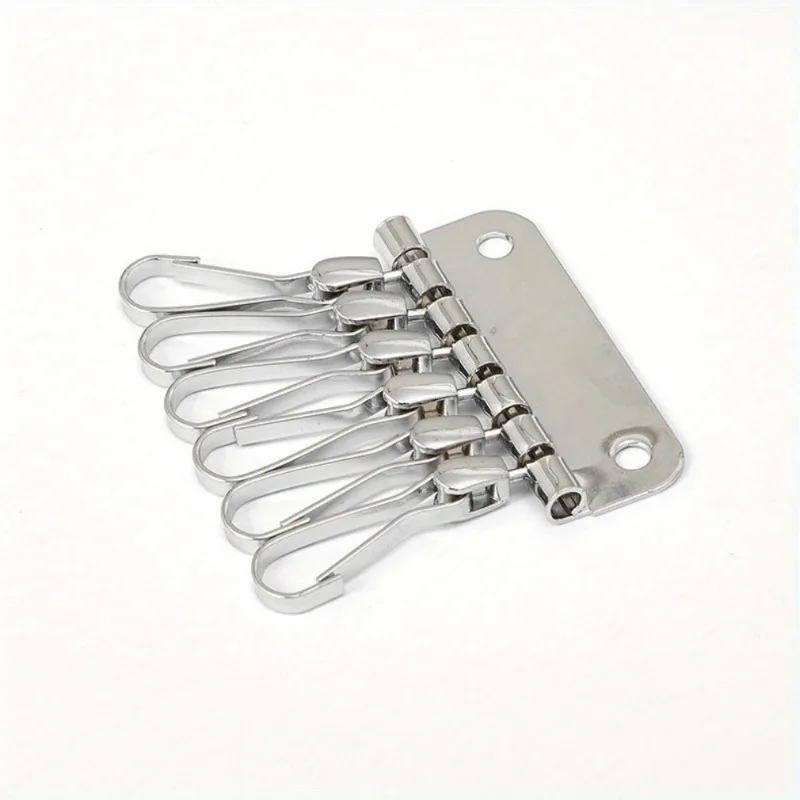 1PC Wallet Key Row 6 Hooks Key - Key Holder Leather Pouch recension och pris