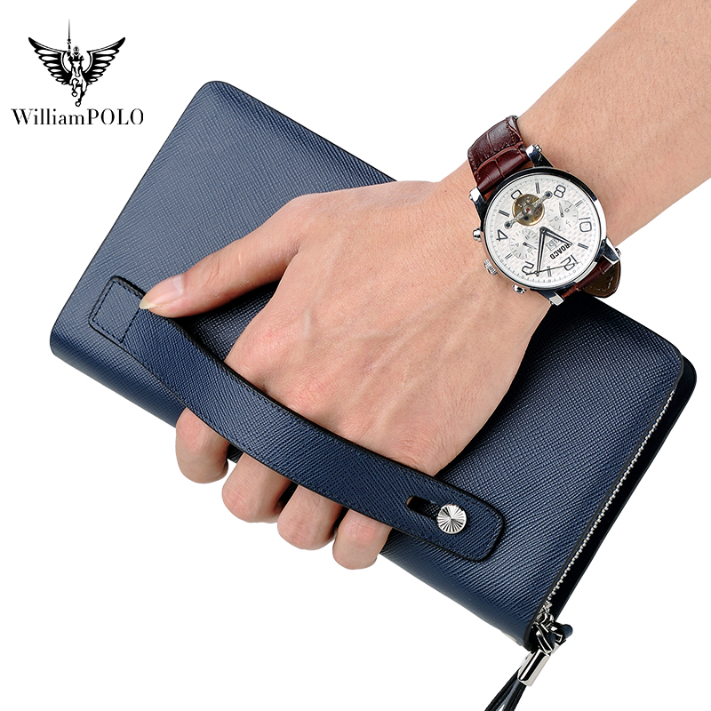 WILLIAMPOLO Luxury Men's Leath - Key Holder Leather Pouch recension och pris