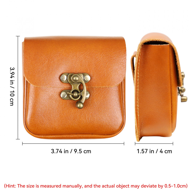 Soft Cowhide Small Waist Bag G - Key Holder Leather Pouch recension och pris