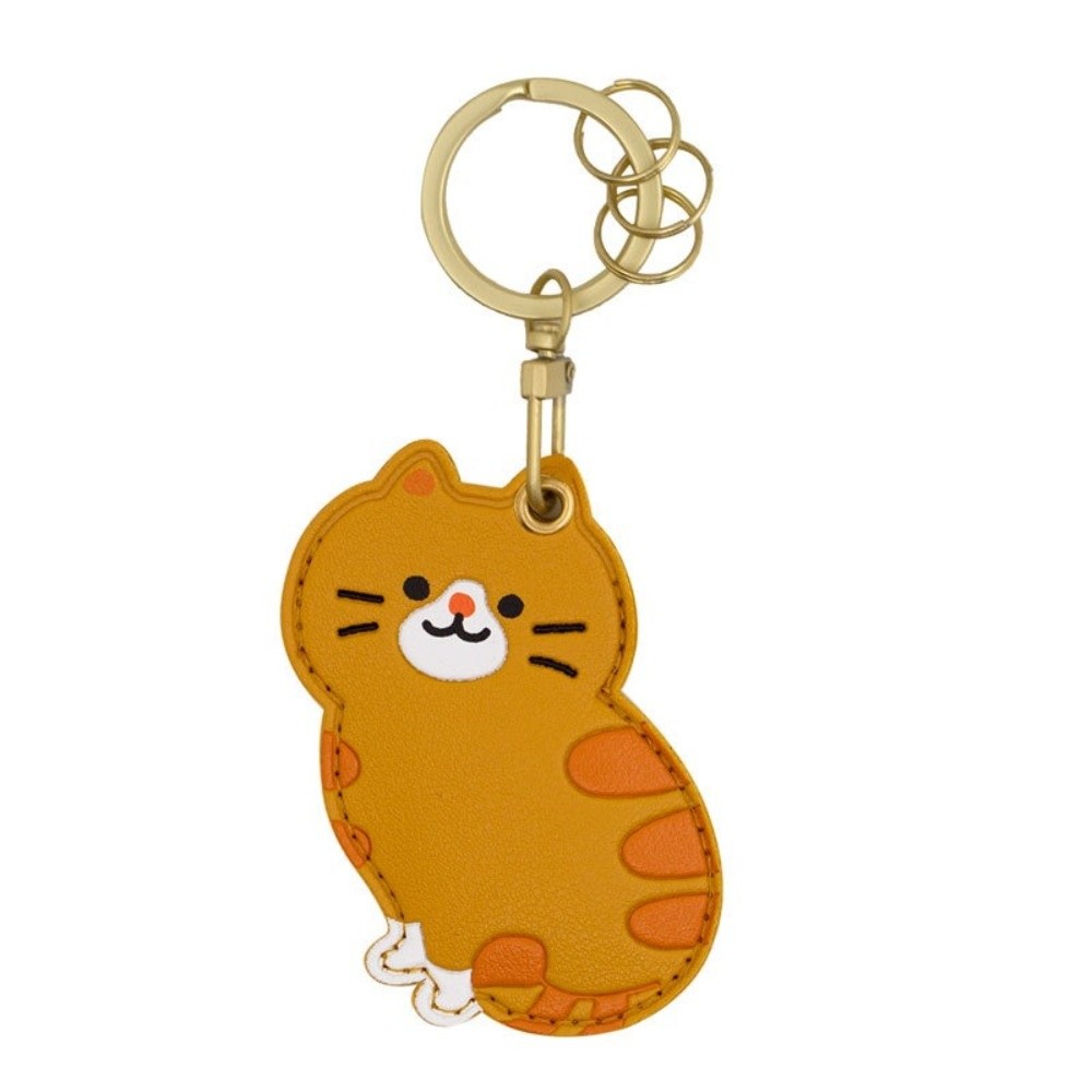 Cute Cartoon Cat Access Card H - Key Holder Leather Pouch recension och pris
