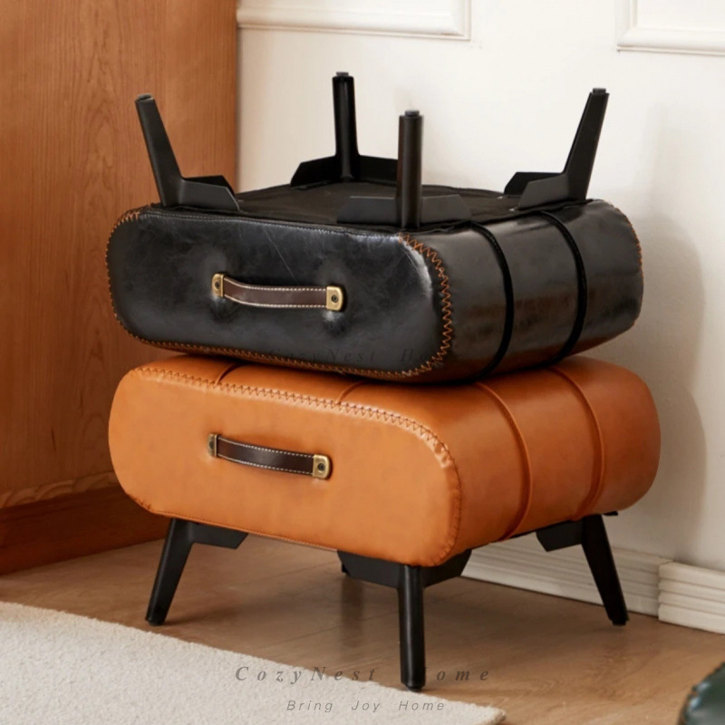 Small stool oil wax leather ho - Luxury Bags Entry recension och pris