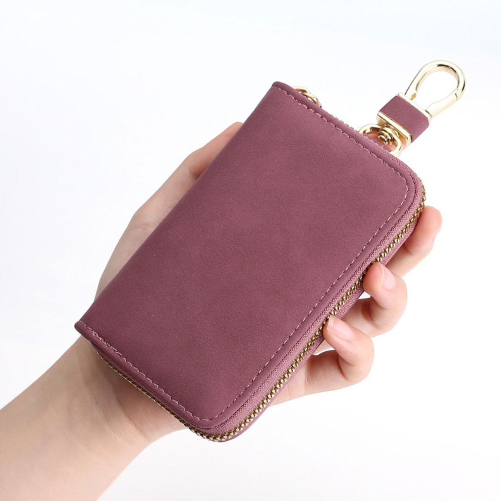 Zipper Closure Keychain Pouch  - Key Holder Leather Pouch recension och pris