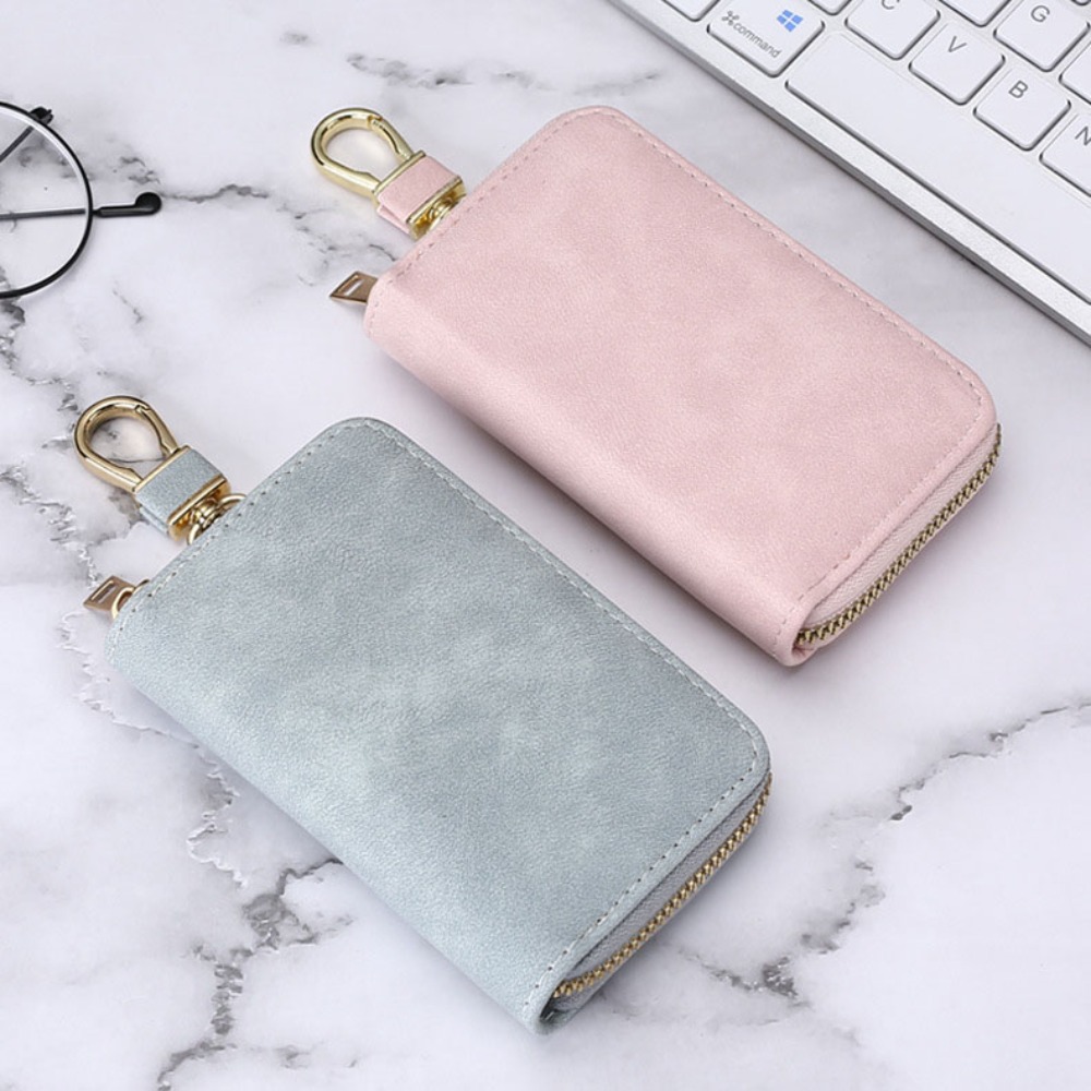 Zipper Closure Keychain Pouch  - Key Holder Leather Pouch recension och pris