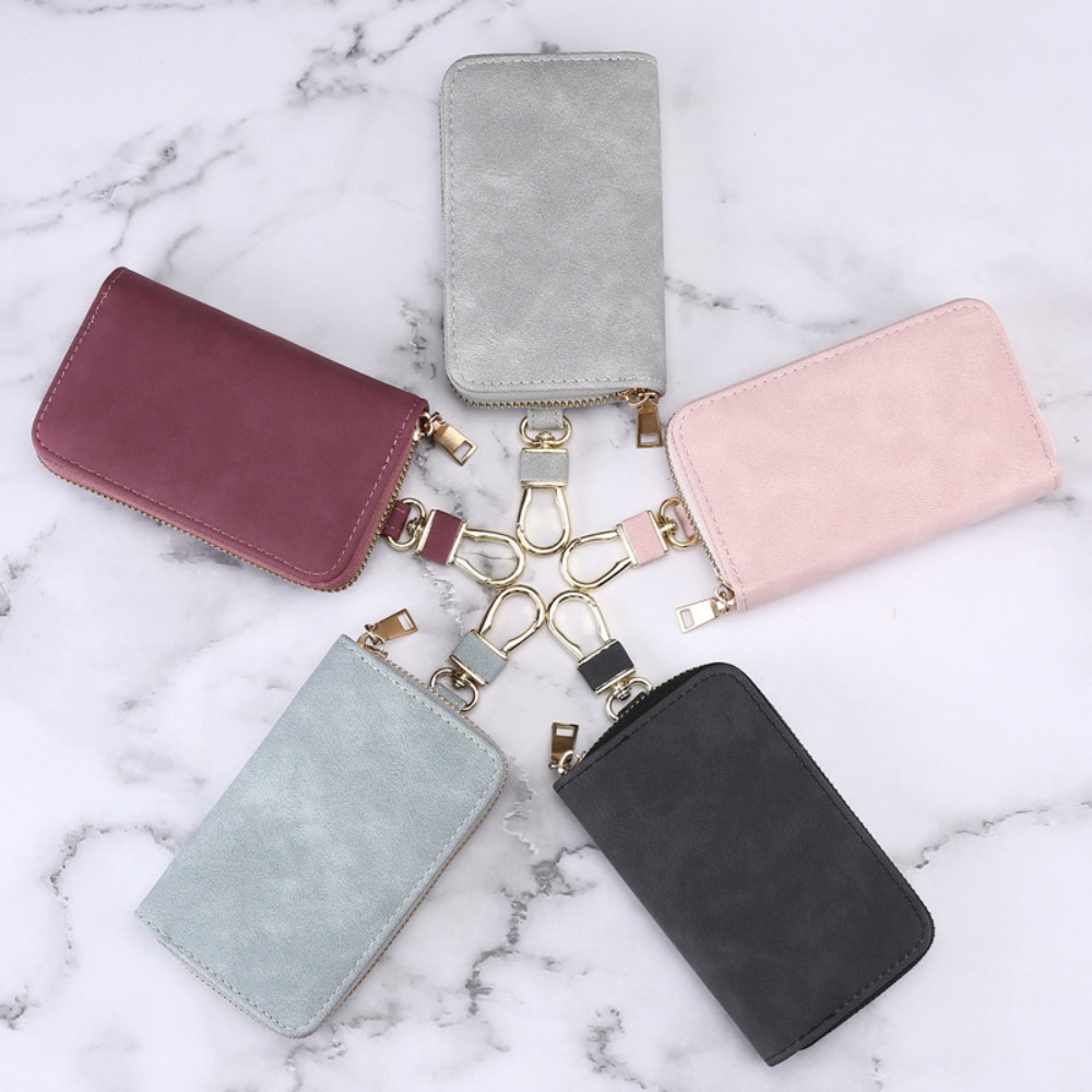 Zipper Closure Keychain Pouch  - Key Holder Leather Pouch recension och pris