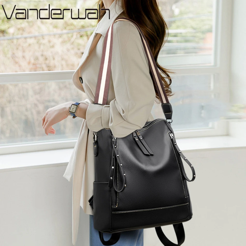 Brand Luxury Backpacks Soft Le - Luxury Bags Storage recension och pris