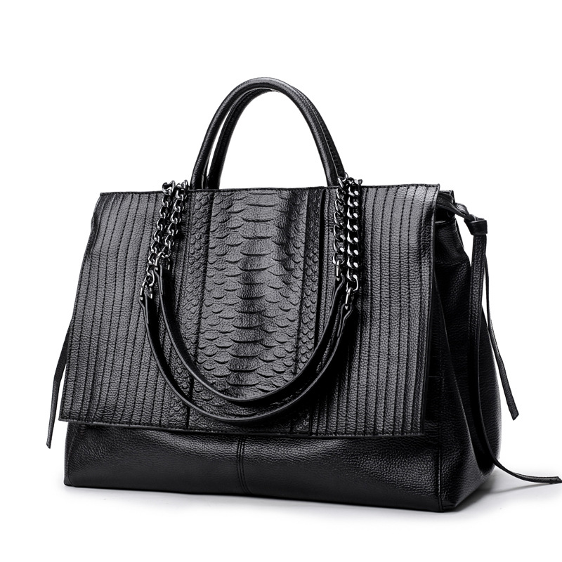 Elegant Tote Bag With Zipper,  - Key Holder Leather Pouch recension och pris