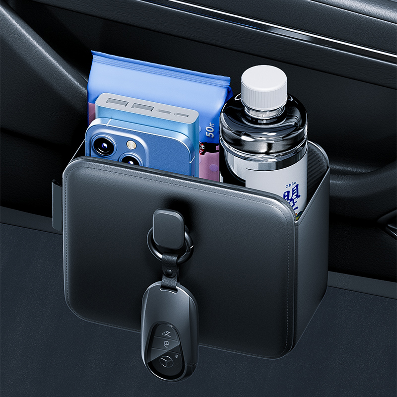 Car Door Storage Pockets Hangi - Key Holder Leather Pouch recension och pris