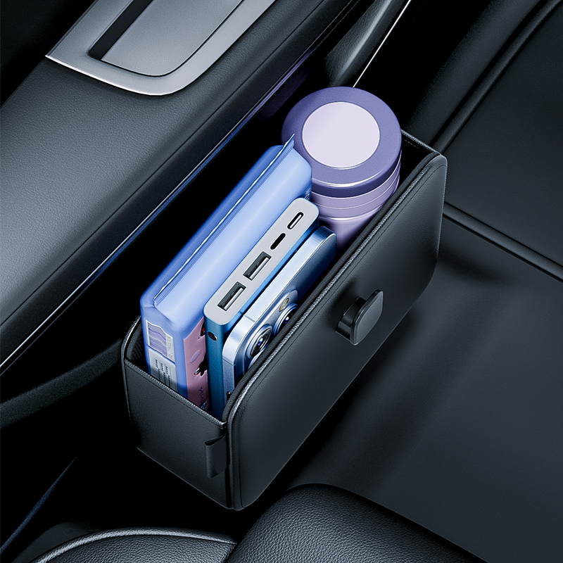 Car Door Storage Pockets Hangi - Key Holder Leather Pouch recension och pris