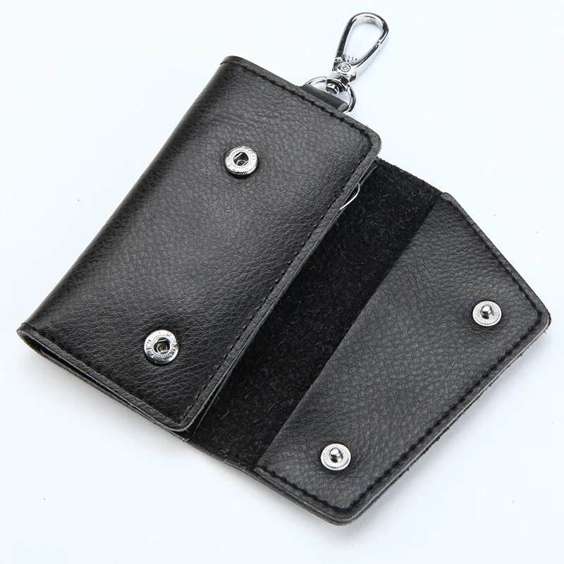 Genuine Leather Keychain Men K - Key Holder Leather Pouch recension och pris